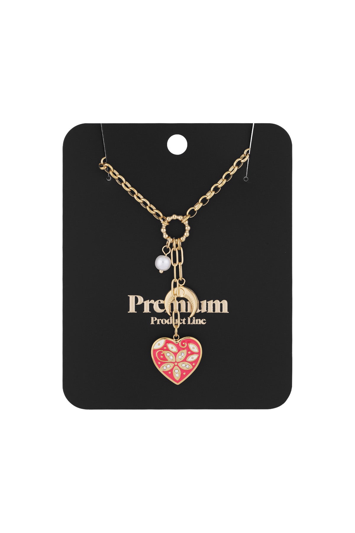 Halskette „Zum Mond“ – Farbe Gold