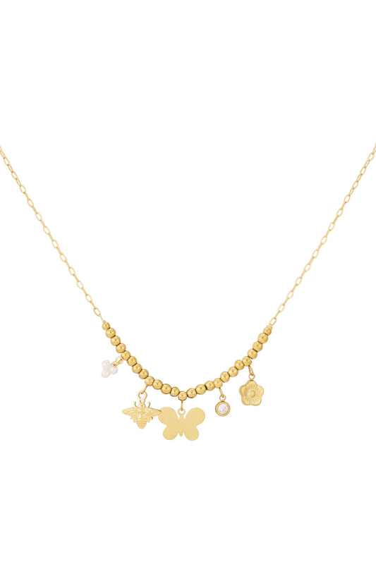 Butterfly Bliss Halskette - Goldfarben