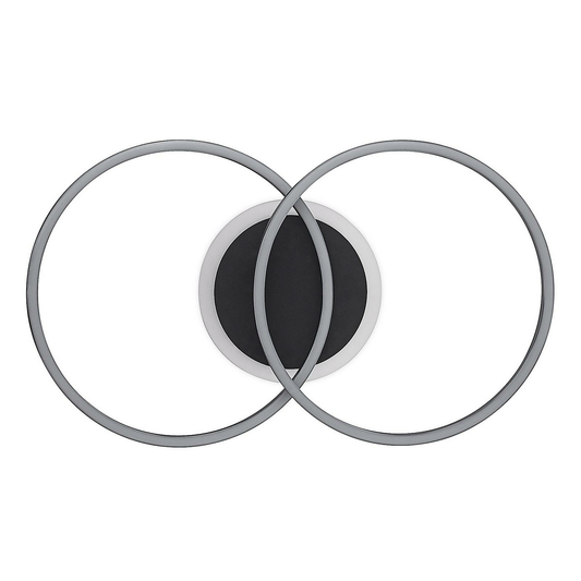 B-grade Lindby Kimari LED ceiling lamp, pendant lamp, light fixture, 30W RGB dimmable, black