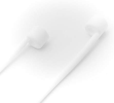 System-S 2x Silikon Halteband Holder für AirPods Kopfhörer in Weiß