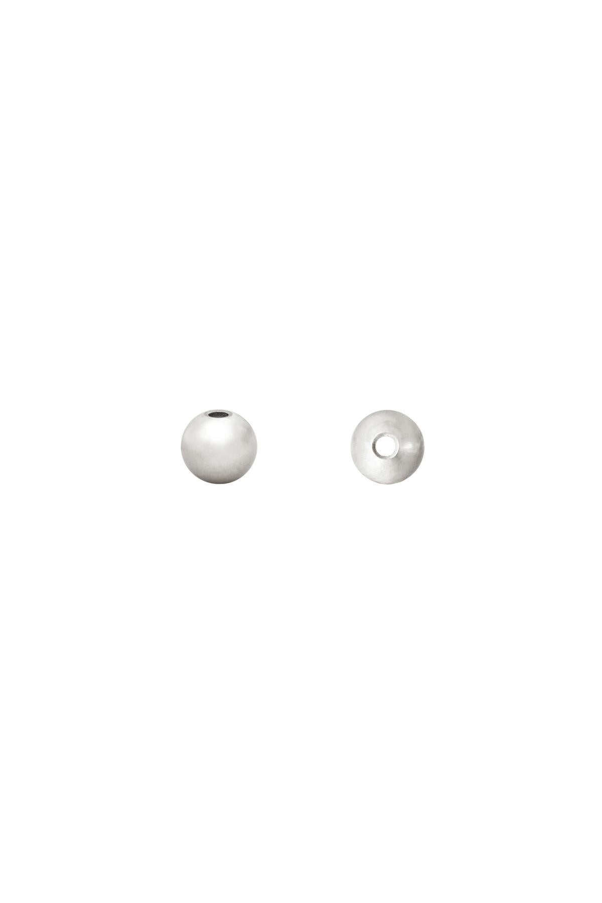 DIY Beads Ball 3MM Silber Edelstahl