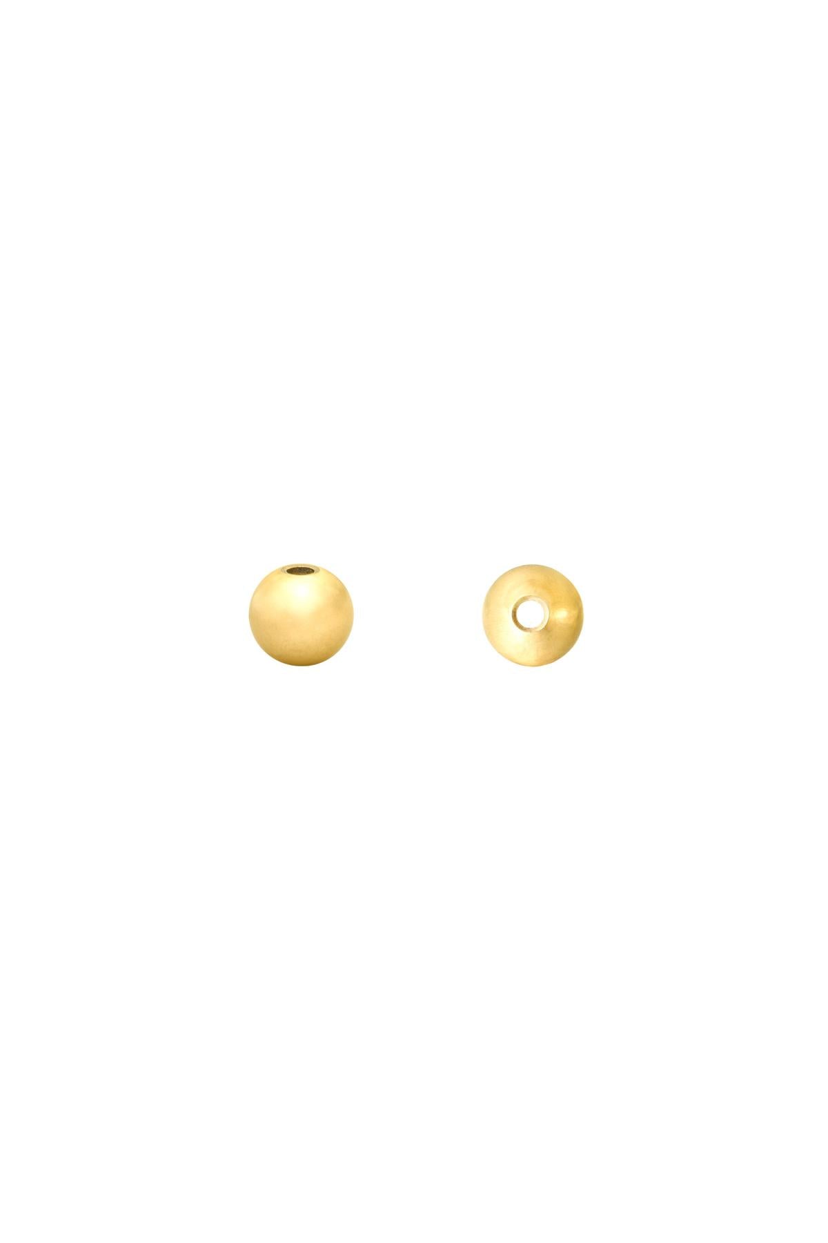 DIY Beads Ball 3MM Silber Edelstahl