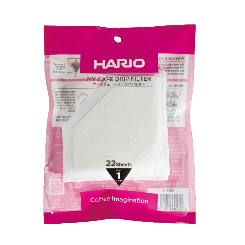 Hario My Cafe Drip Filter 01 – 22 Disposable Drip Bags