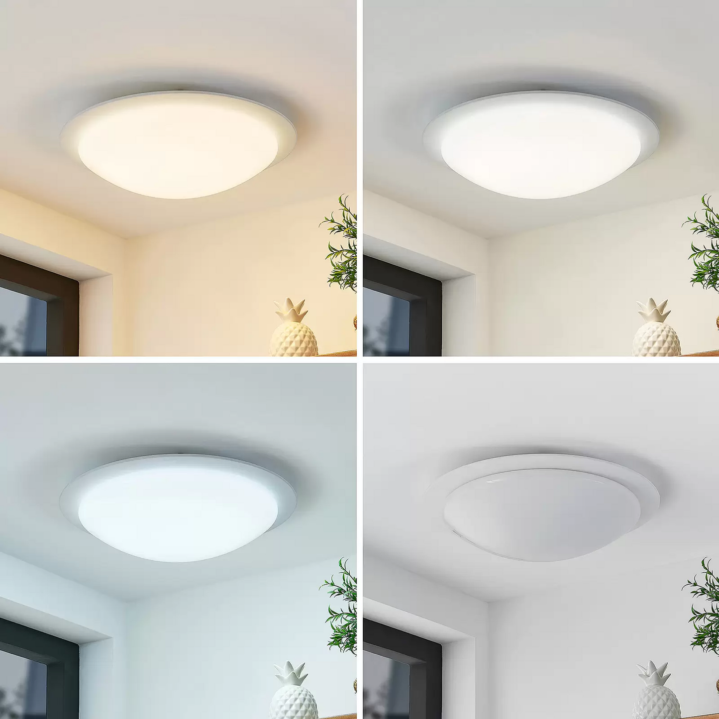 Lindby loftlampi á lager, loftljós, loftljós með fjarstýringu, Aurela LED dimmanleg