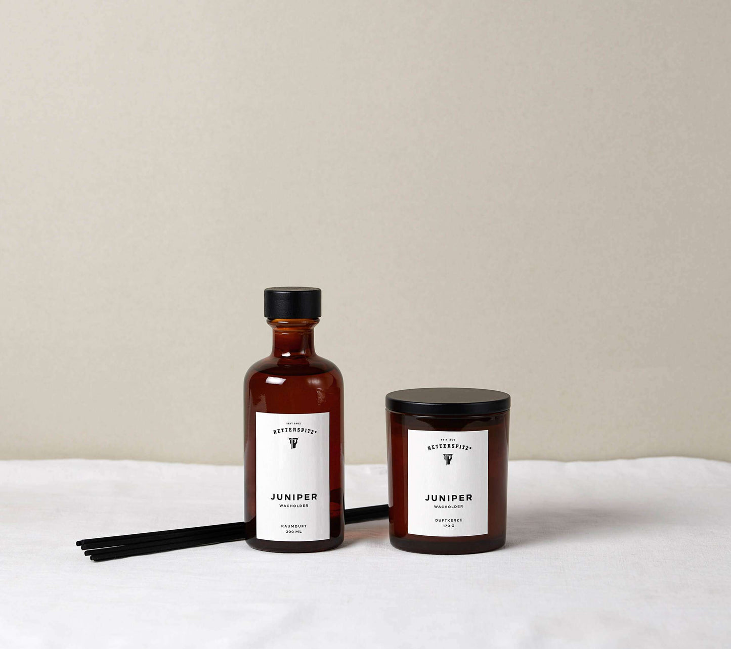 Retterspitz Room Fragrance &amp; Candle - Juniper - Fragrance Set