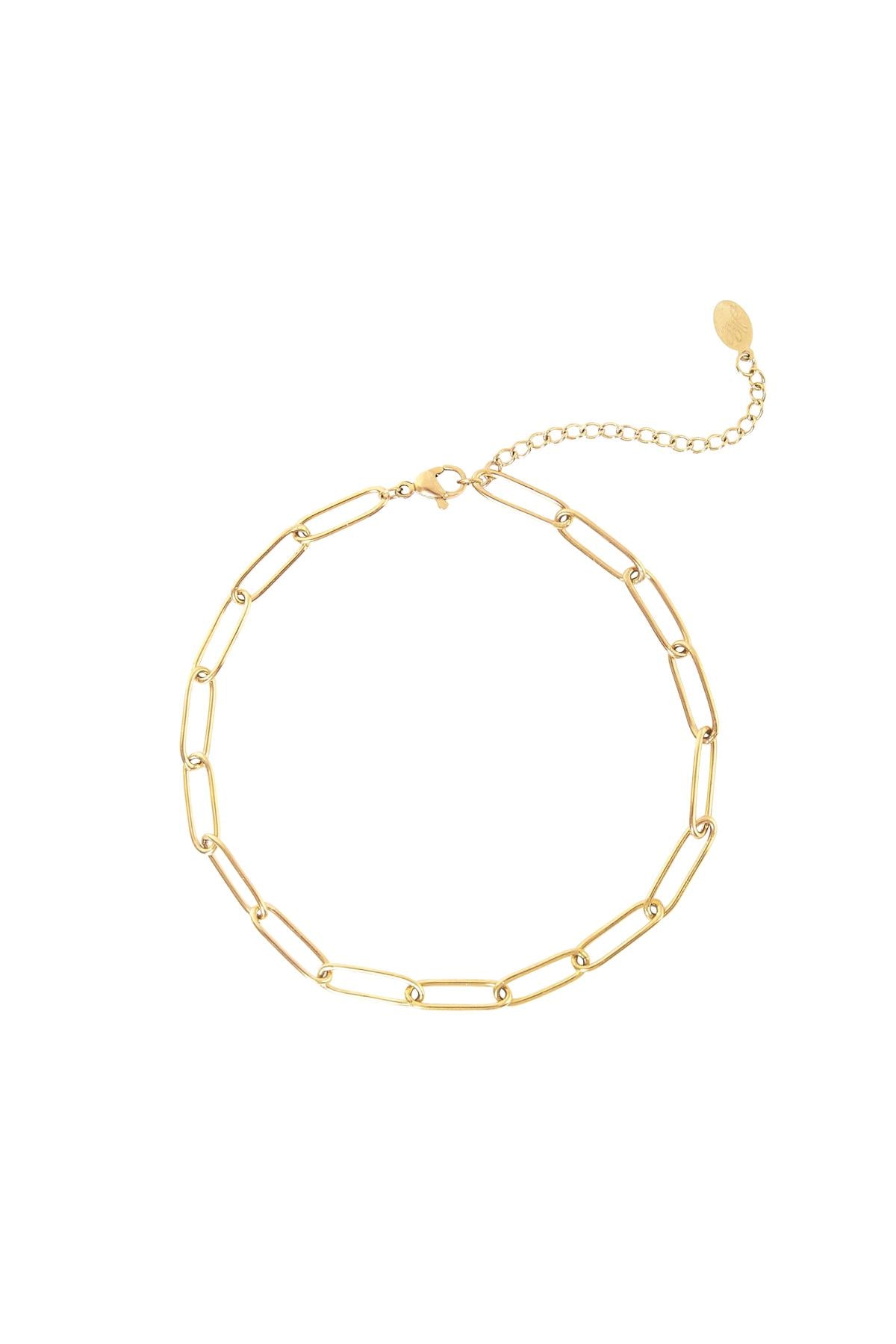 Fußkette Plain Chain Silber Edelstahl
