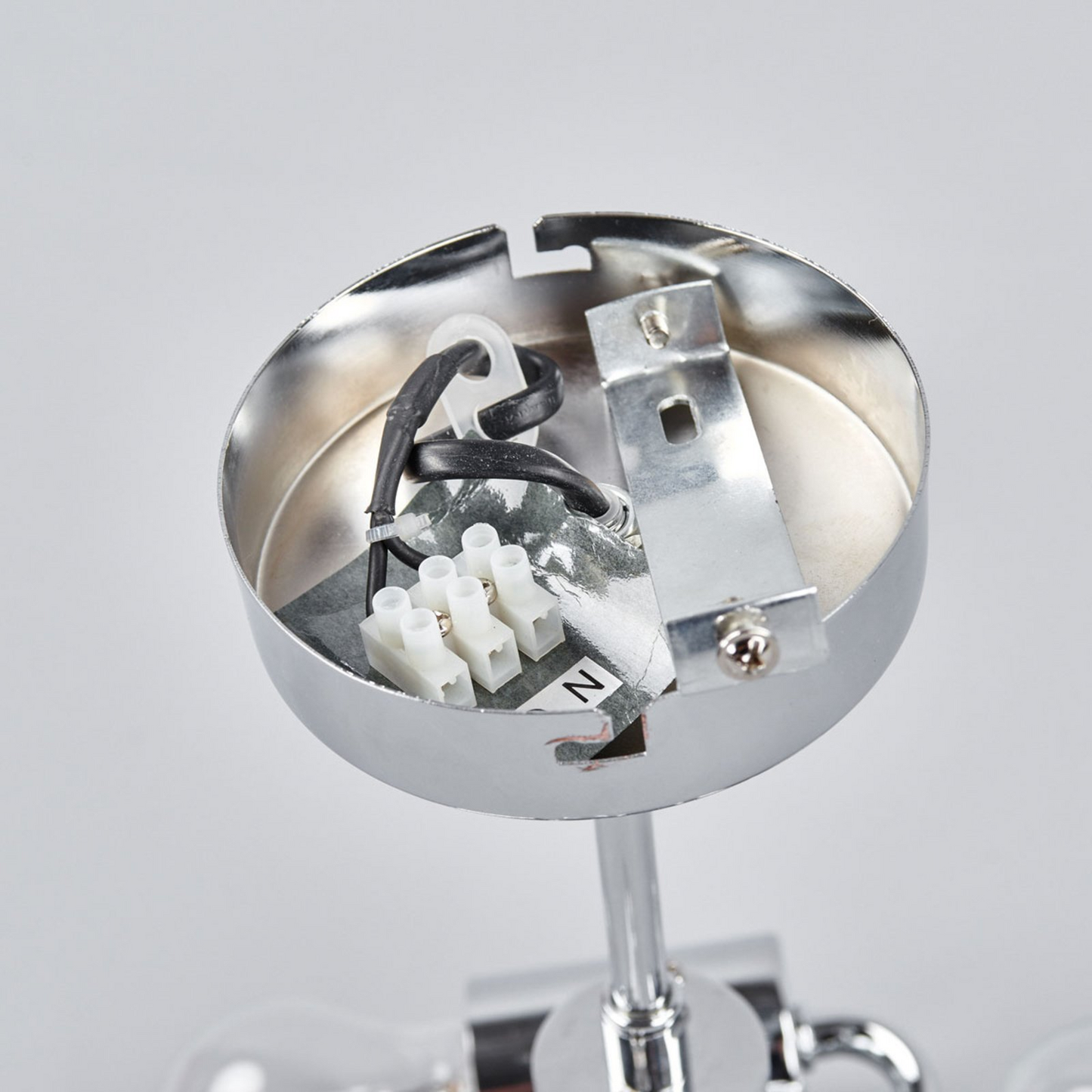 Lindby Melia loftljós í B-flokki, 3 ljós, E27, brúnt/grátt, 530 