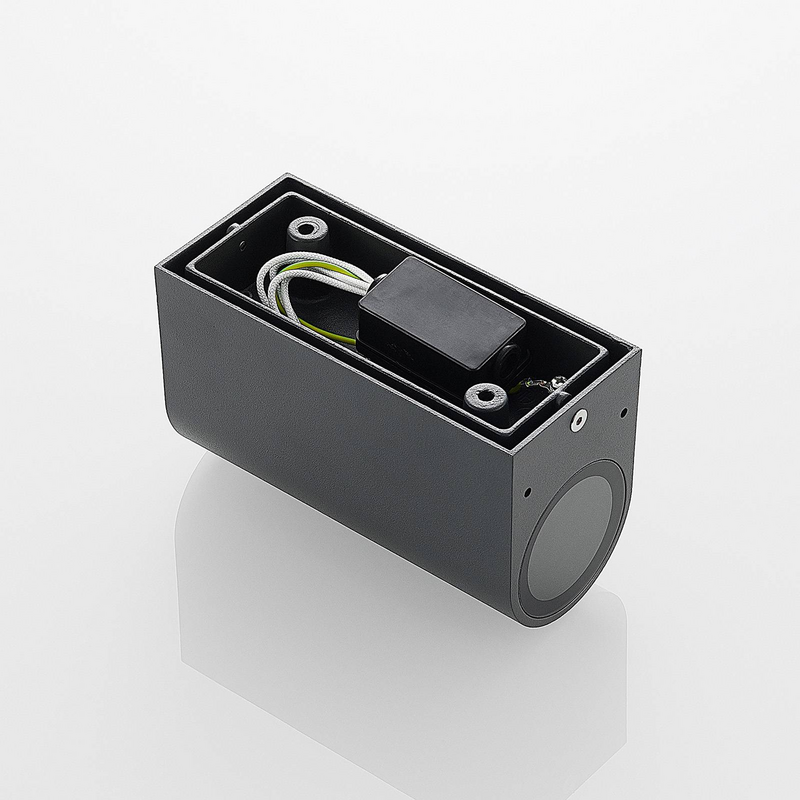 B-flokks rafknúið evrópskt ljós fyrir útivegglampa, Fijona ál, GU10, IP44, 2 stk. 115