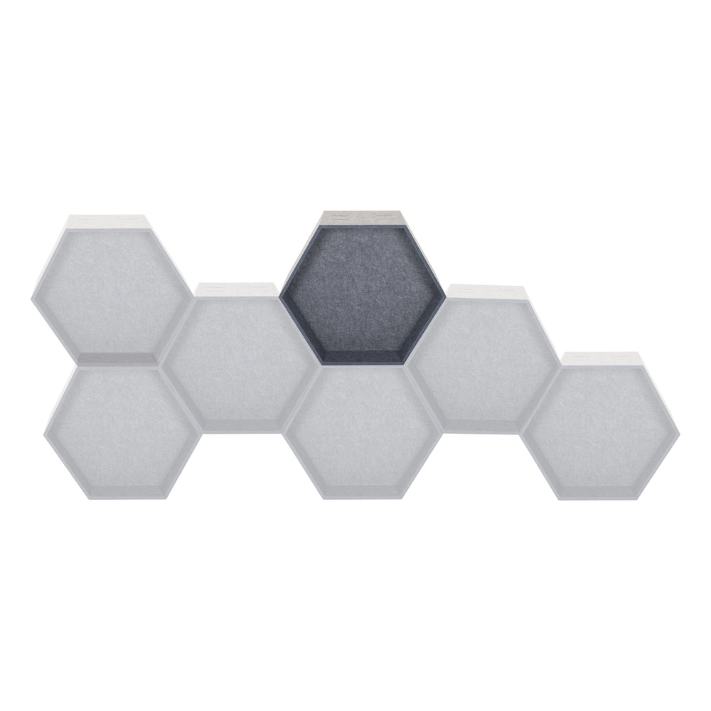 B-stock Hjh Office Flexmiut Store B Pet Partition Sound Absorber Office Grey