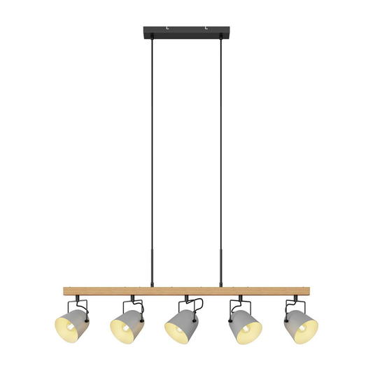 B-Ware Lindby Adalin Hängeleuchte Pendelleuchte Deckenlampe Lampe Fünfflammig Grau588