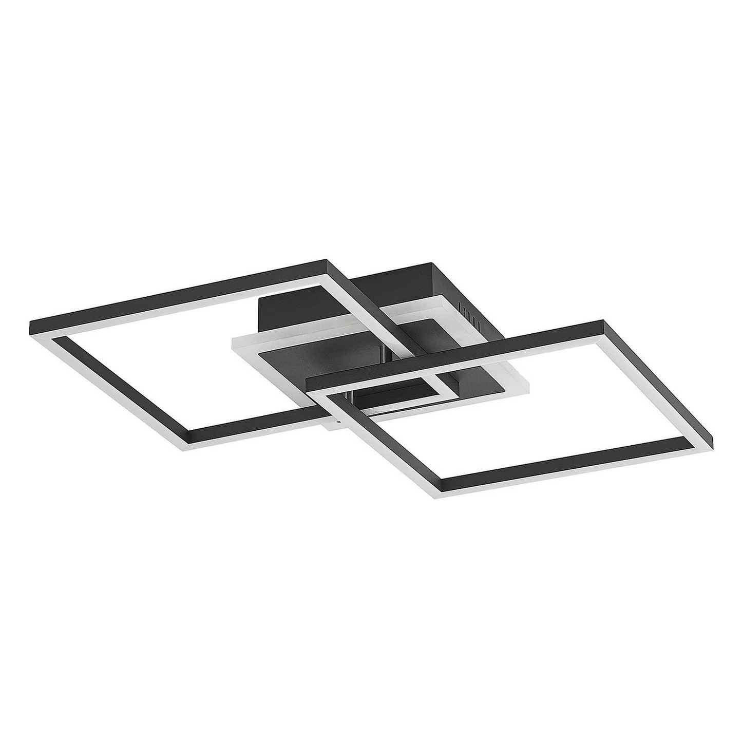 B-grade Lindby LED ceiling lamp Fjardo CCT squares ceiling lamp light black 