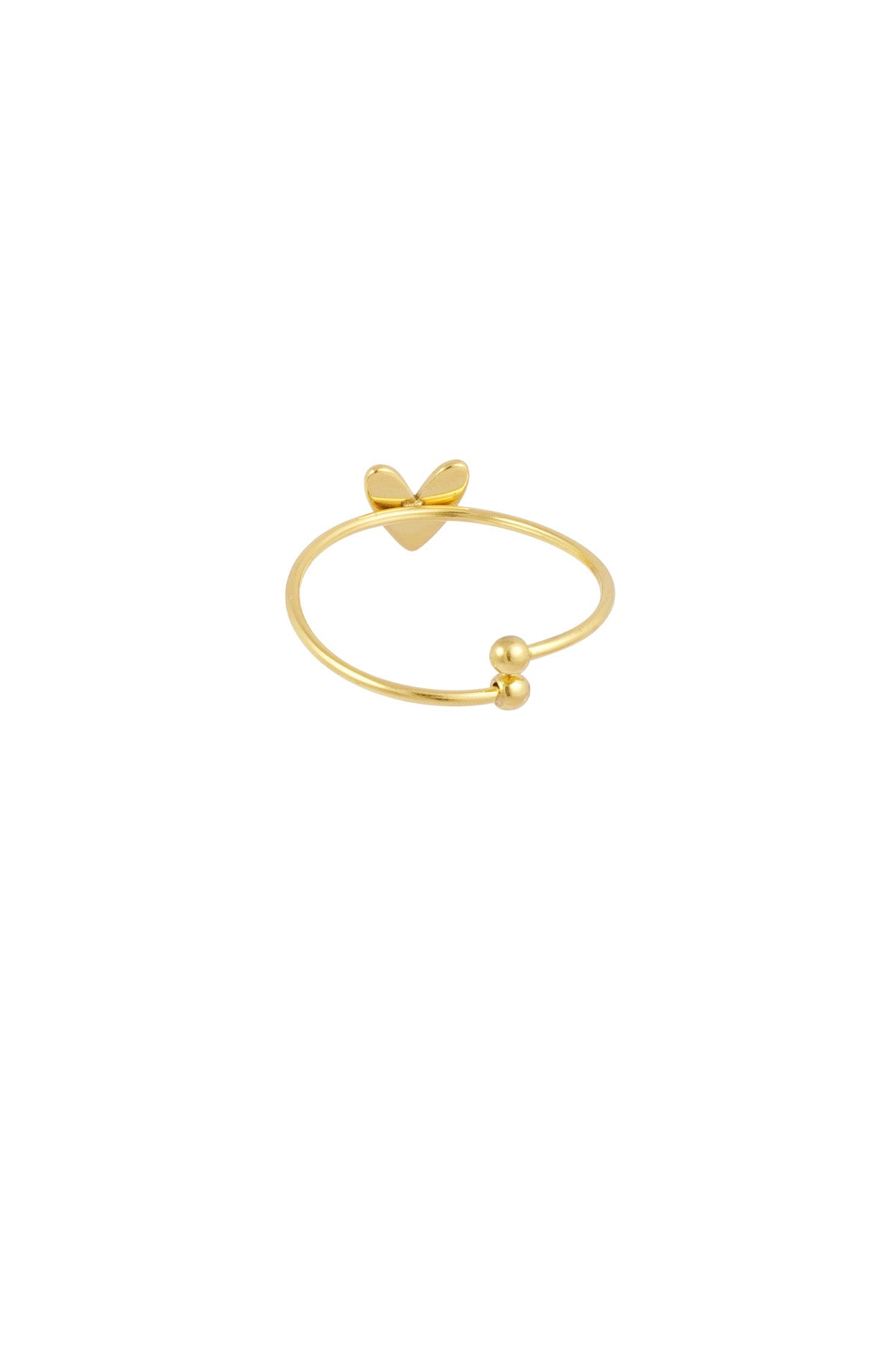 Schlichter Liebesring – Goldfarbe  - Goldfarbefarbe