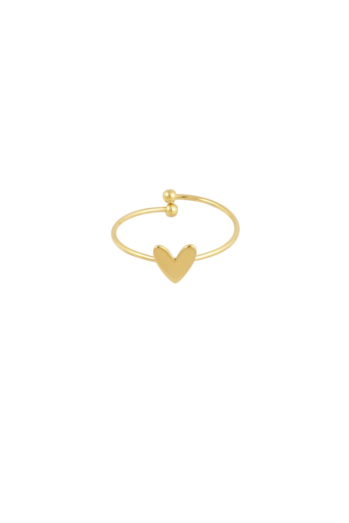 Schlichter Liebesring – Goldfarbe  - Goldfarbefarbe