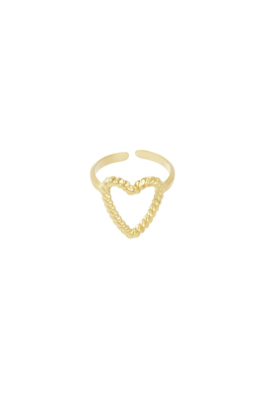 Ring „Wandel des Herzens“ – Goldfarbe - Goldfarbefarbe