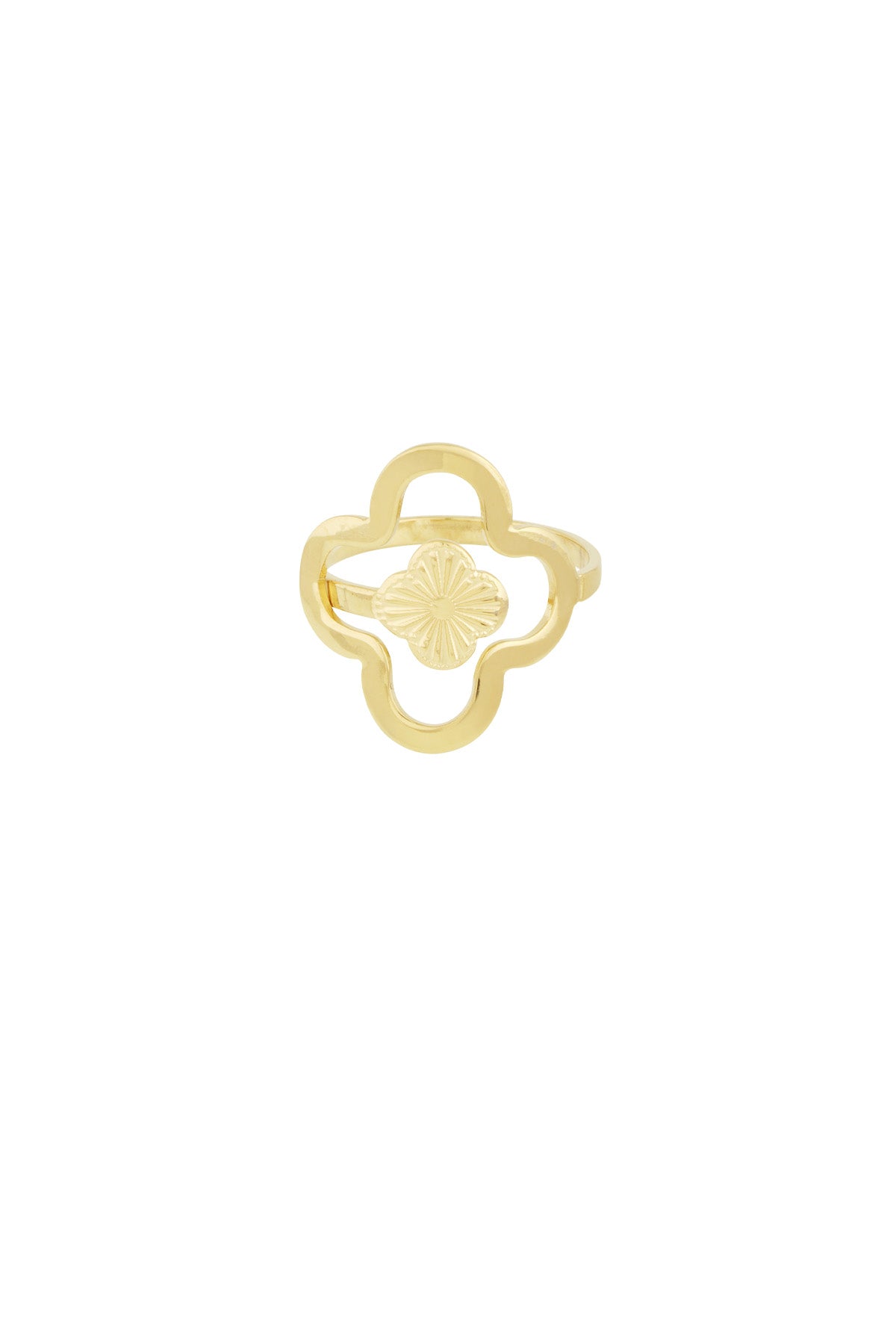 Glücksblattring - Goldfarben