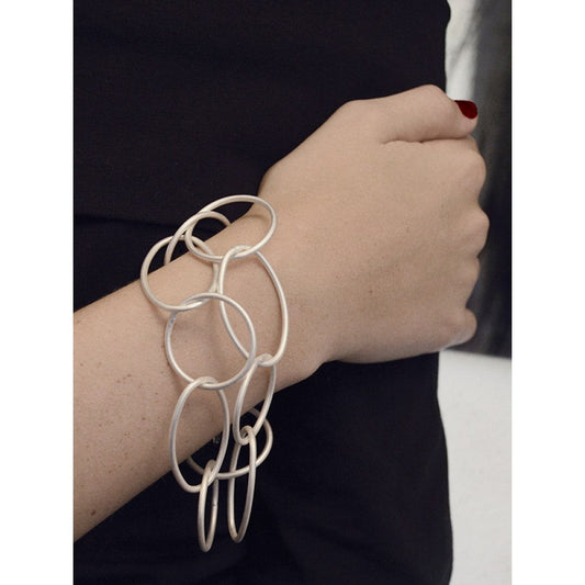 Armband Tempeste matt rhodiniert