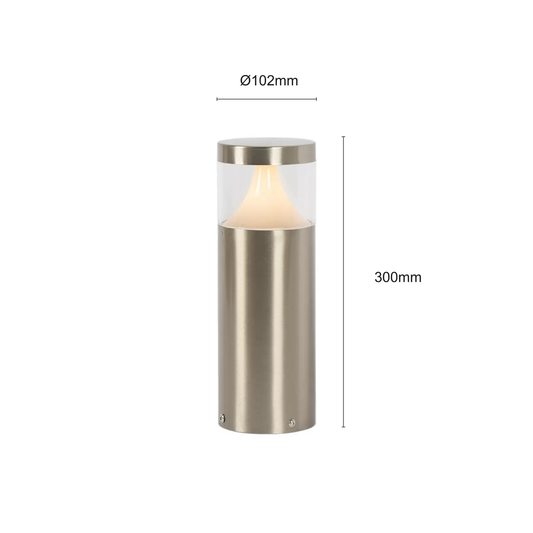 Arcchio Rudolfine standlampi í B-flokki, V4 A, standlampi úr ryðfríu stáli, GU10