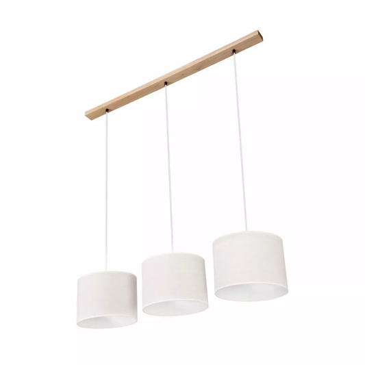 B-lager Britop hengilampi úr striga úr líni, ljósaskermar, þrjár perur, 706