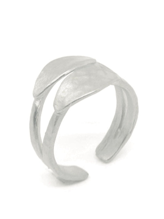 Ring Spring Moon Double, in silber und gold