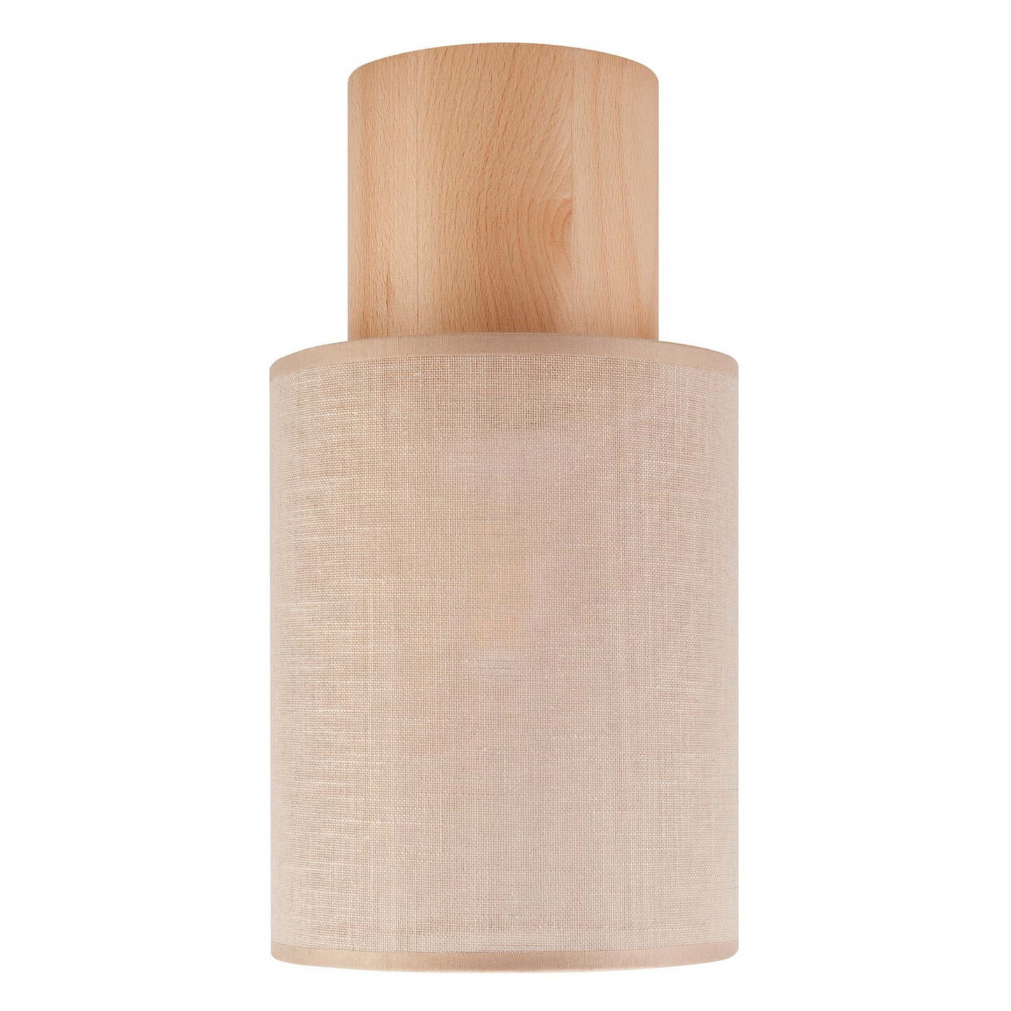 Envostar Asolita loftljós í B-flokki með beige skjá frá efni.