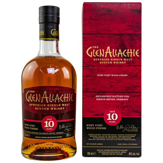 GlenAllachie 10 - Ruby Port viðaráferð - Einkarétt í Þýskalandi