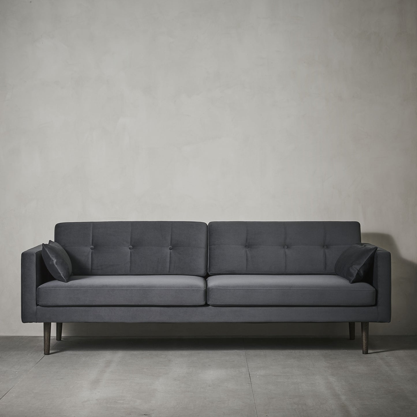 Couch Ella dunkelgrau 220cm