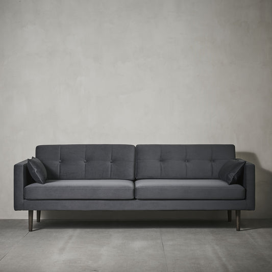 Couch Ella dunkelgrau 220cm