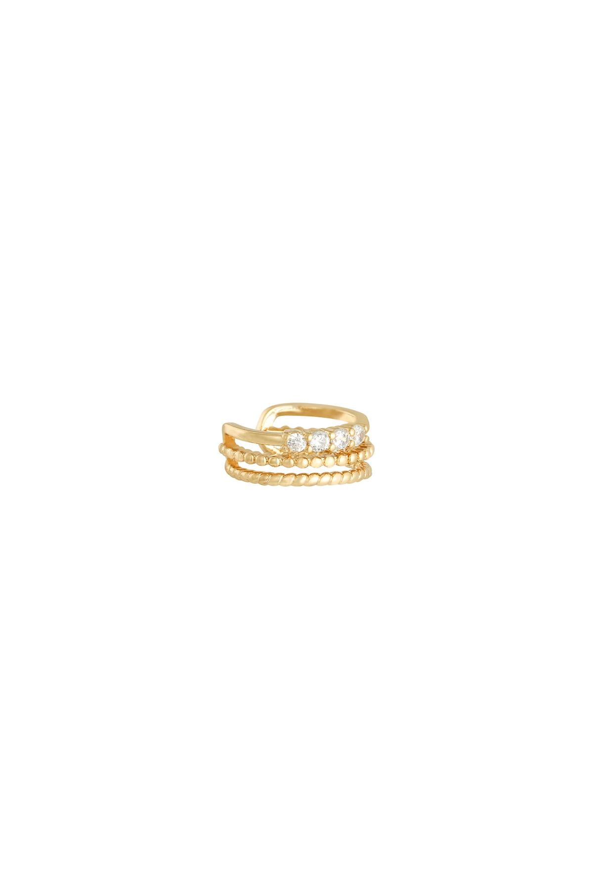 Earcuff Royal Goldfarbe Kupfer