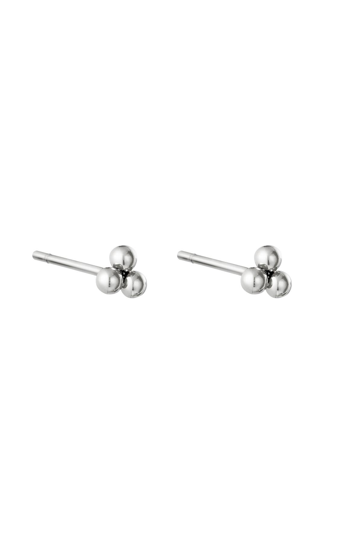 Ohrringe Triple Bullet Silber Edelstahl