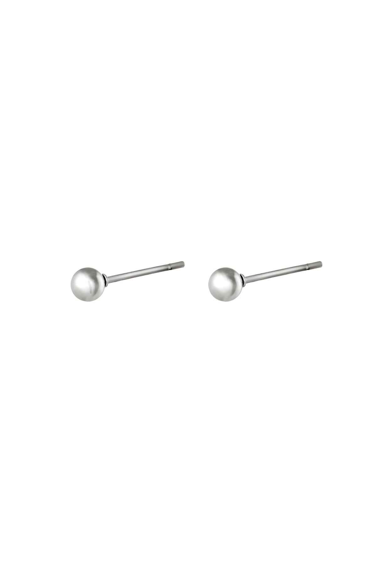 Ohrringe Midi Dot Silber Edelstahl