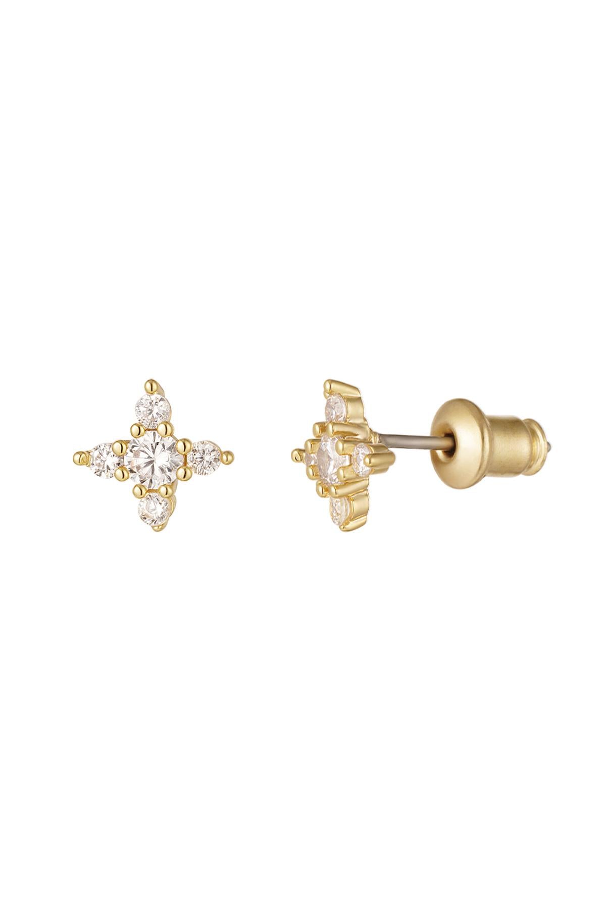 Ohrstecker Stern - Kollektion Sparkle Goldfarbe Kupfer