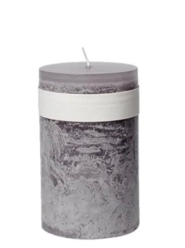 Blockkerze Timber 8x15cm, in mehreren Farben