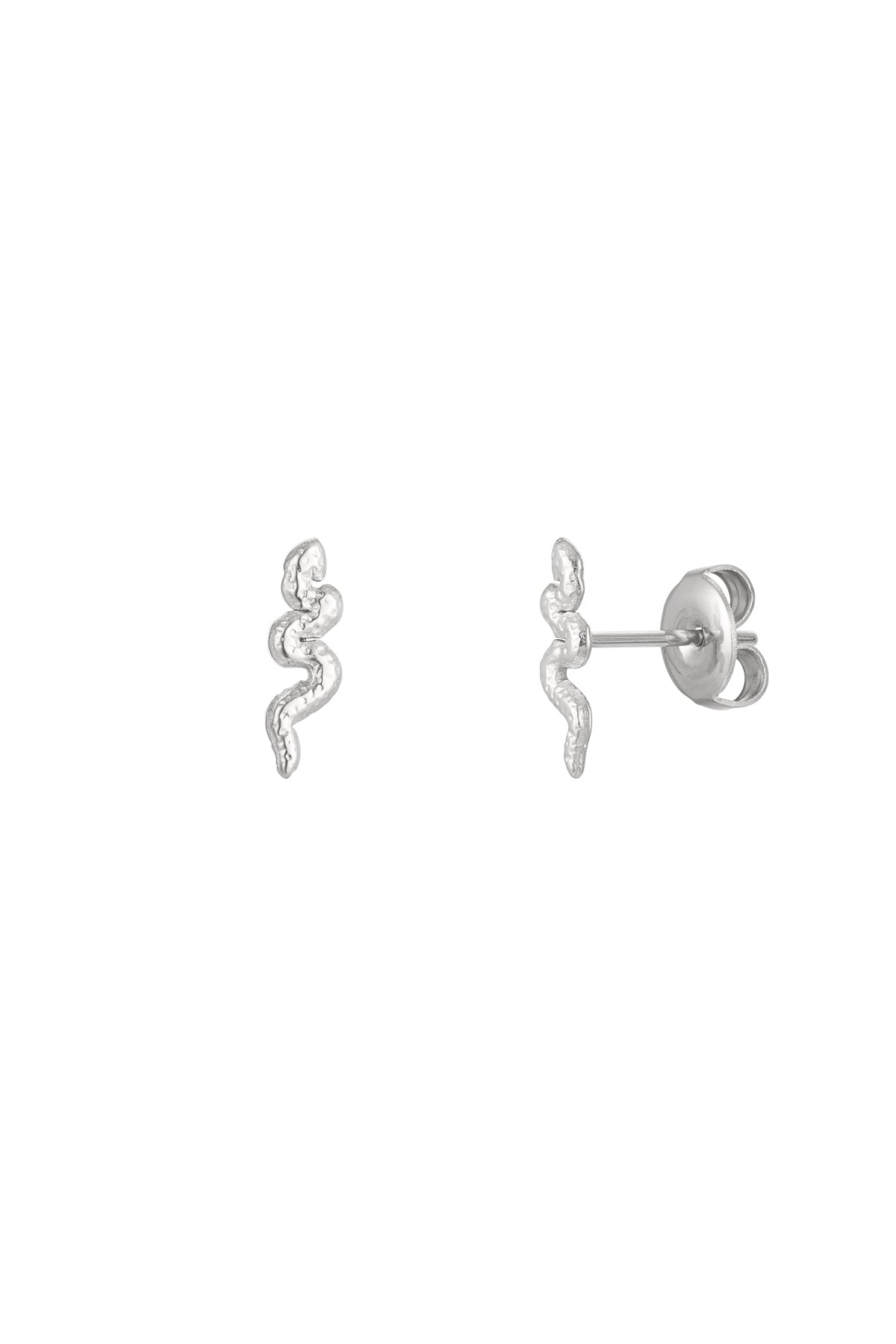 Ohrstecker Schlange - Silber Edelstahl