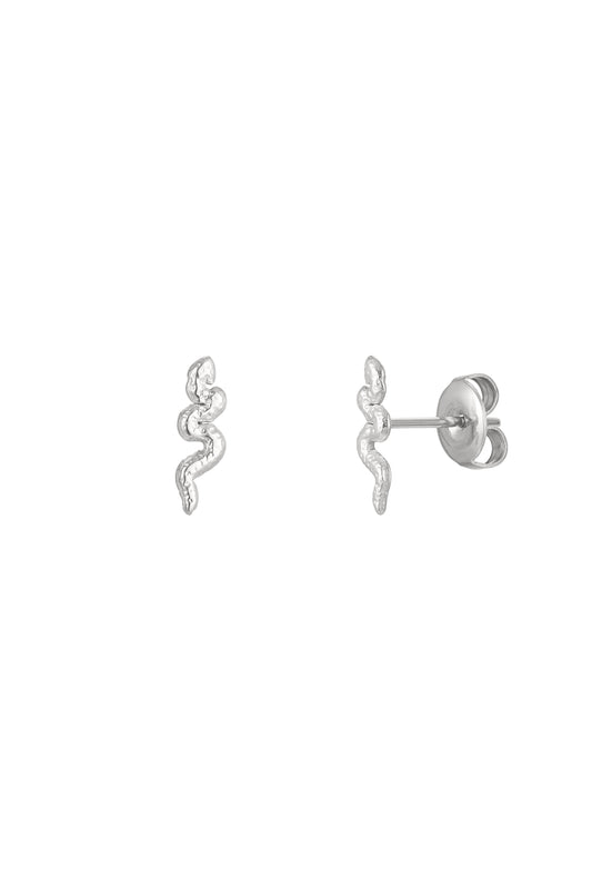 Ohrstecker Schlange - Silber Edelstahl
