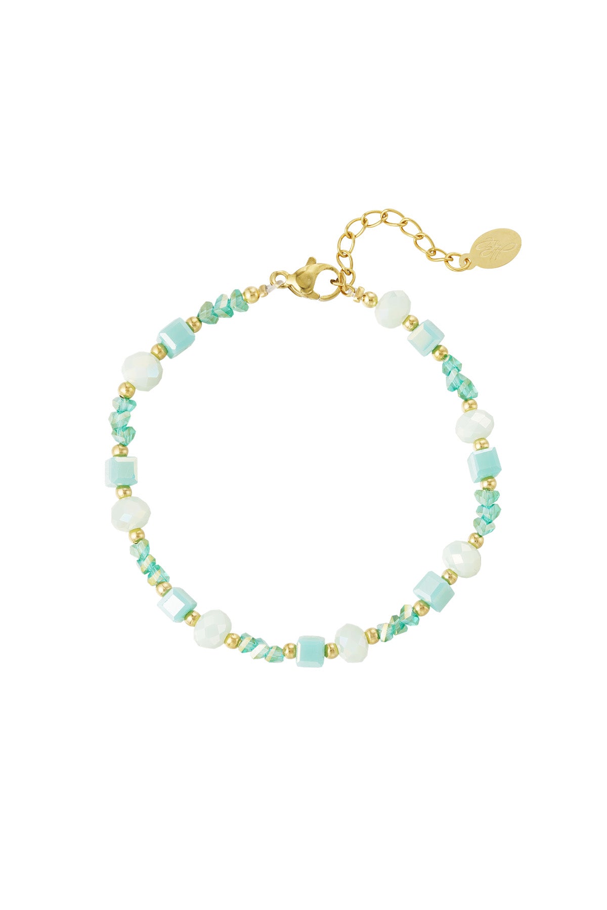 Armband Twisted Love - Grüngold
