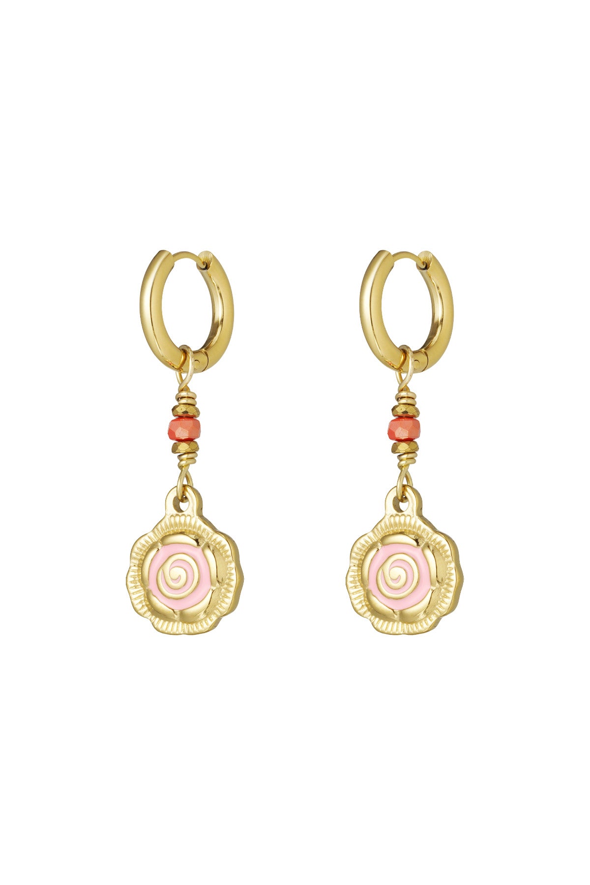 Rose Glow Ohrringe - Roségold Farbe