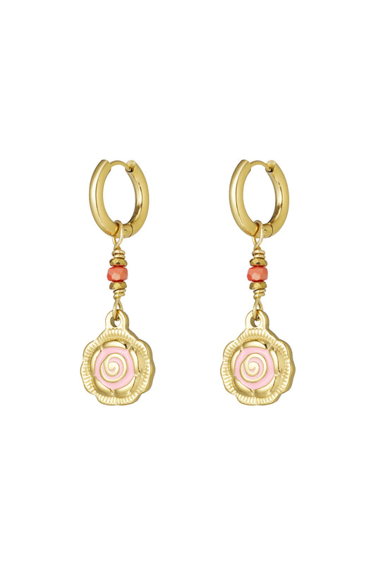 Rose Glow Ohrringe - Roségold Farbe