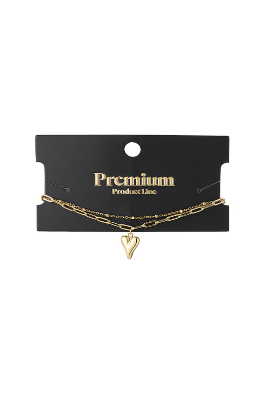 Liebevolle Schichten Armband