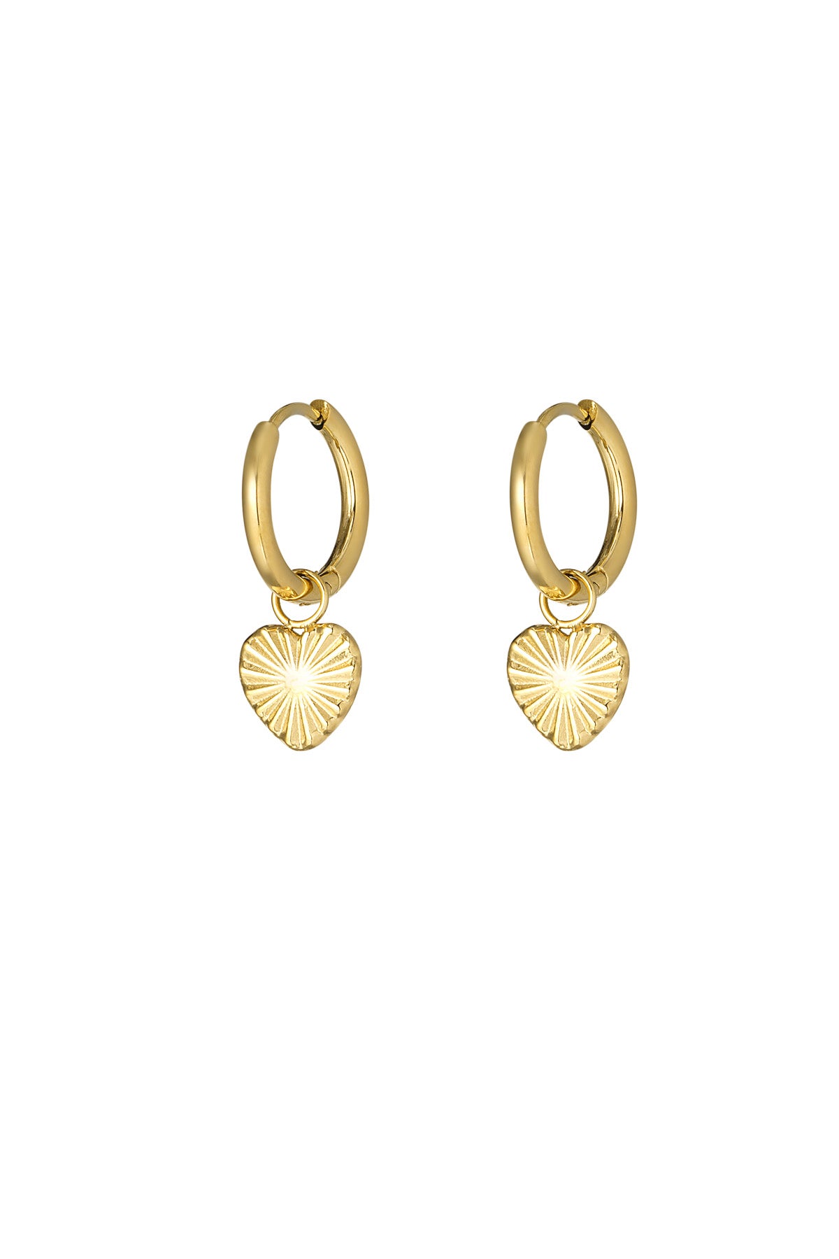 Ohrringe „Pure Love“ – Goldfarbe - Goldfarbefarbe