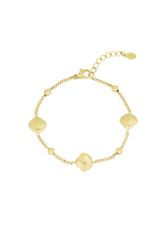 Muschel-Serenade-Armband - Goldfarben