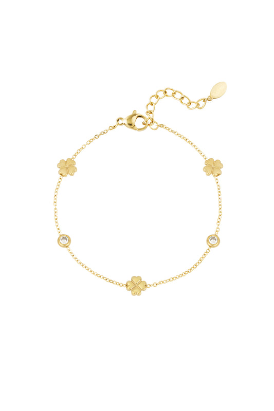 Strahlendes Glücksarmband - Goldfarben
