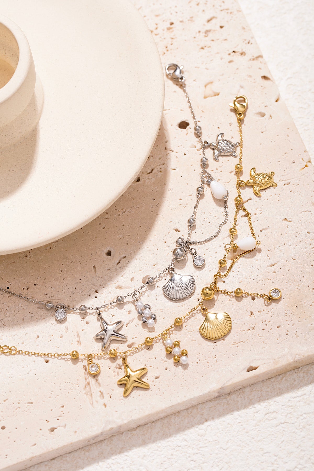 Strandtage-Armband - Goldfarben