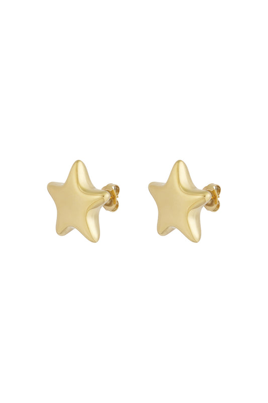 Sternohrringe - Goldfarben