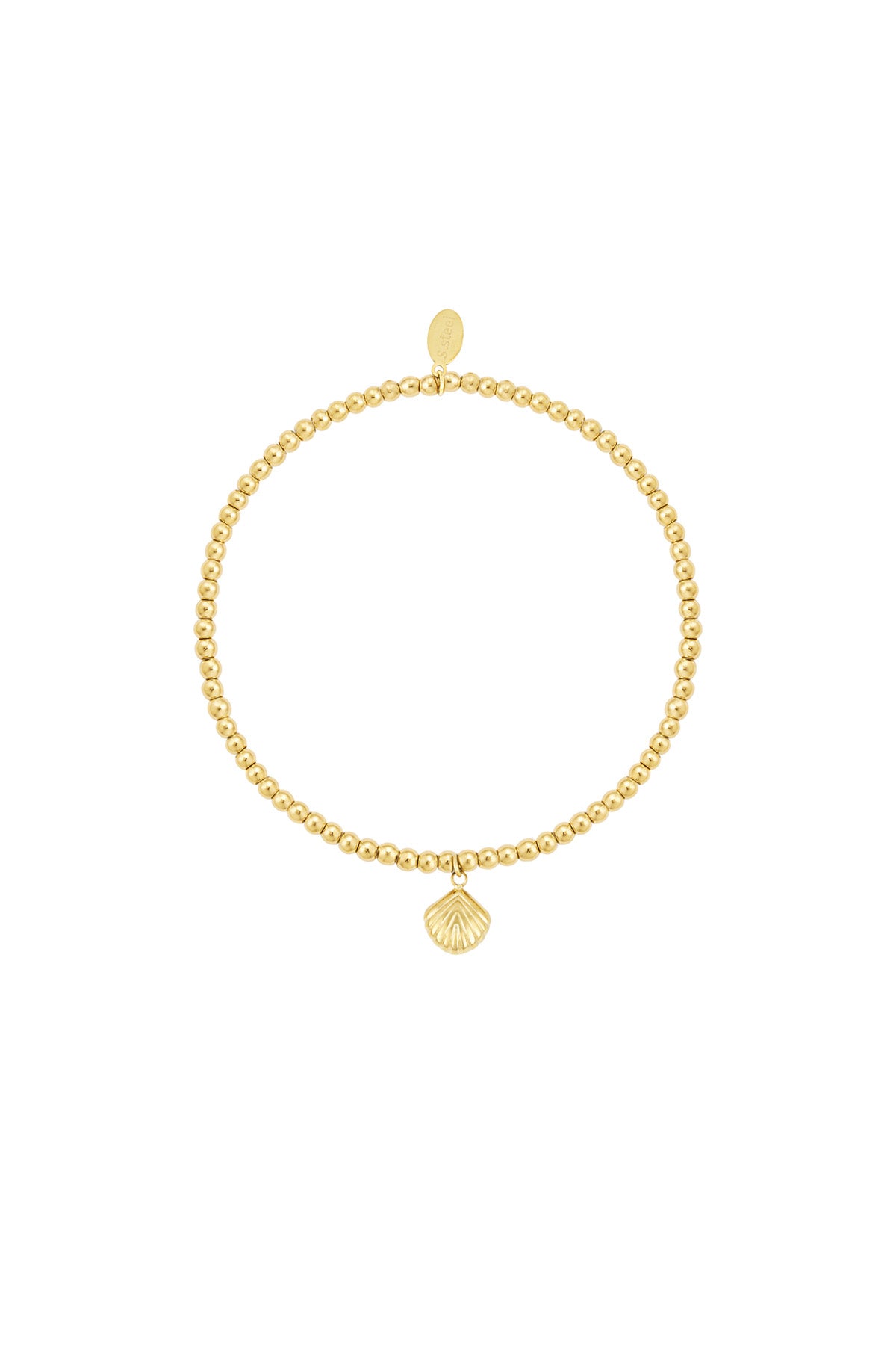Schlichtes Armband mit kleiner Muschel - Goldfarben