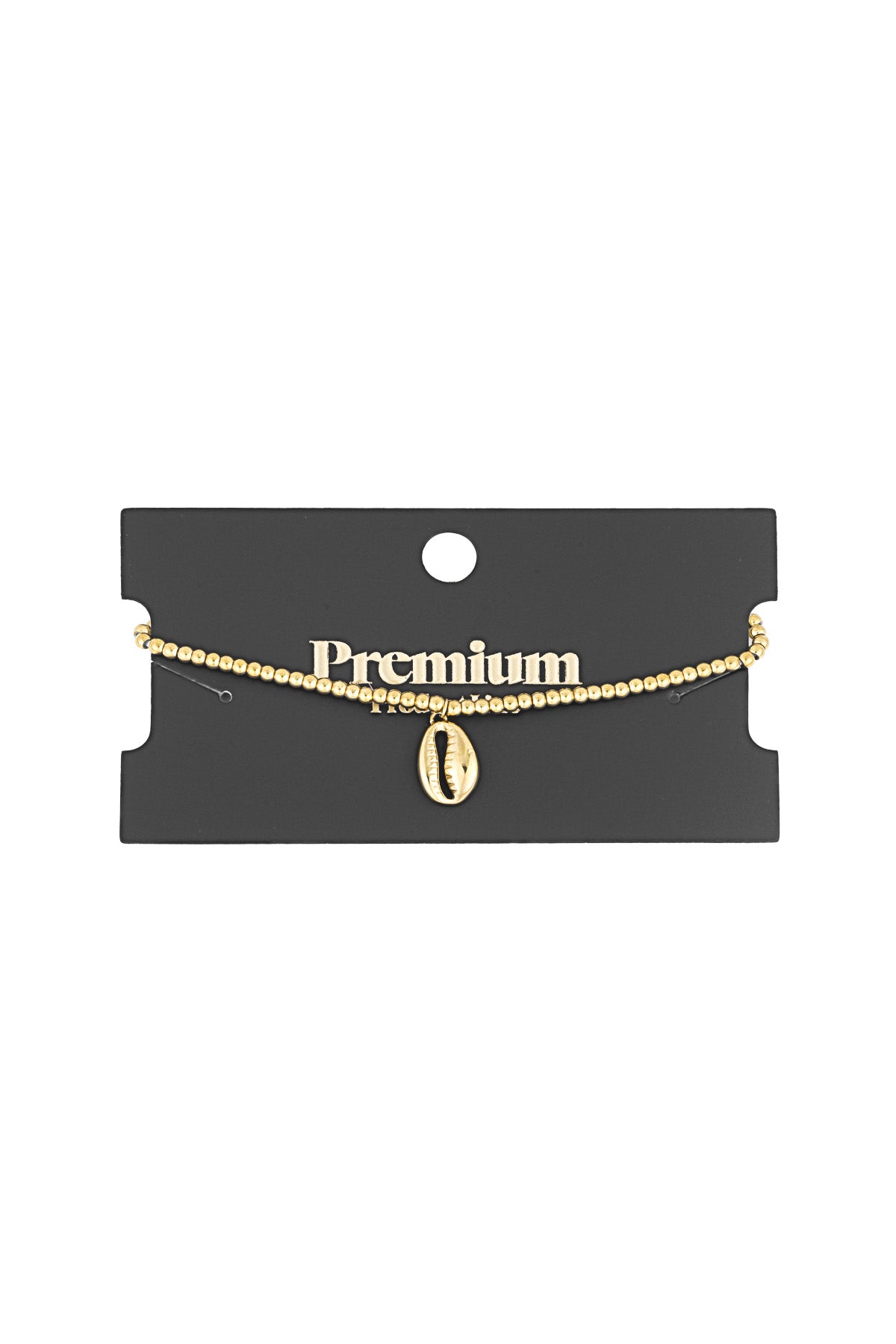 Einfaches Muschelarmband - Goldfarben