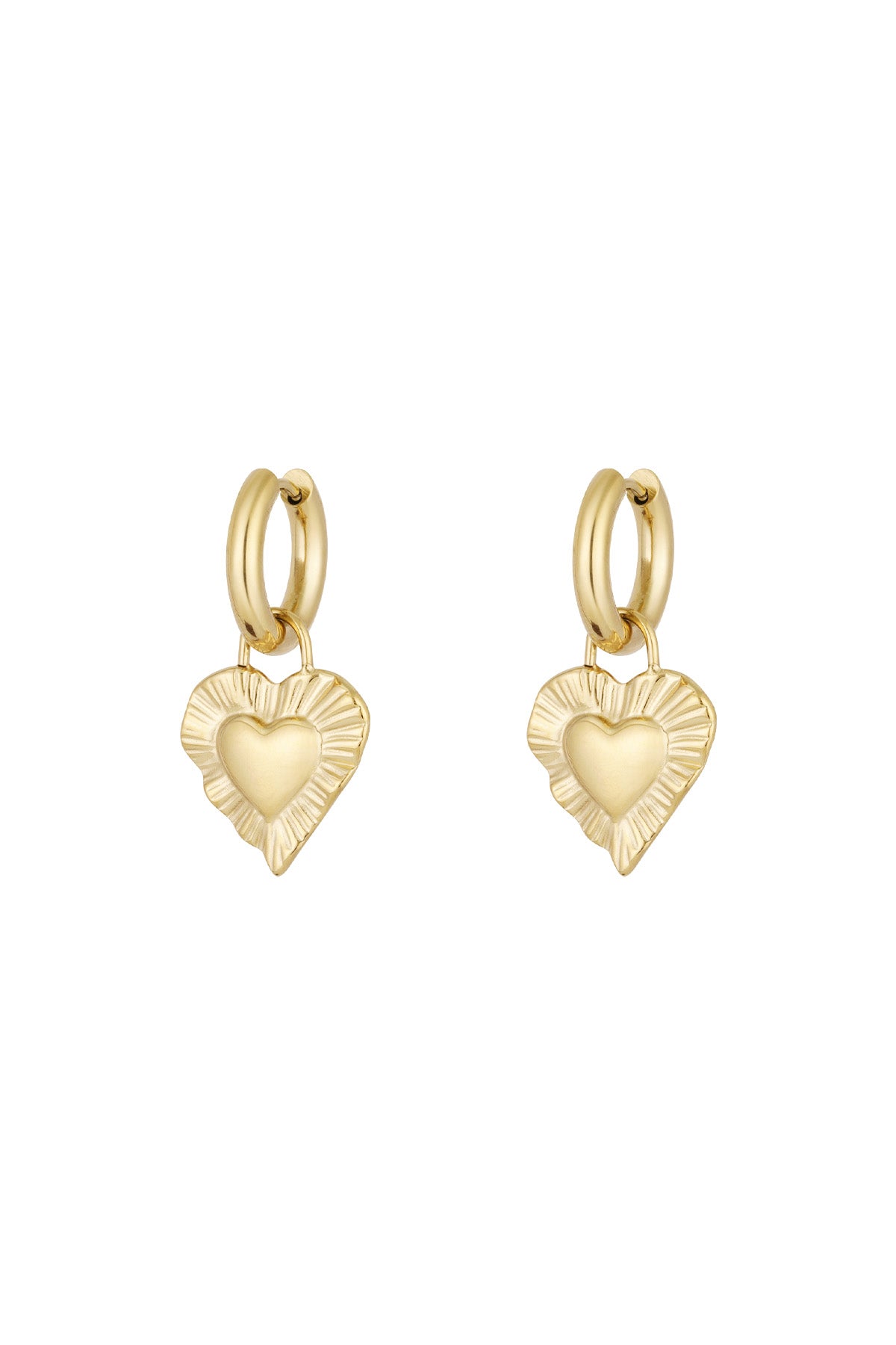 Ohrring „Gib mir Liebe“ - Goldfarben