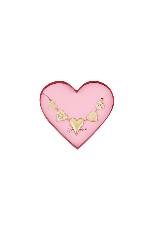 Geschenk der Liebe Liebesarmband aus Edelstahl - Silberfarben