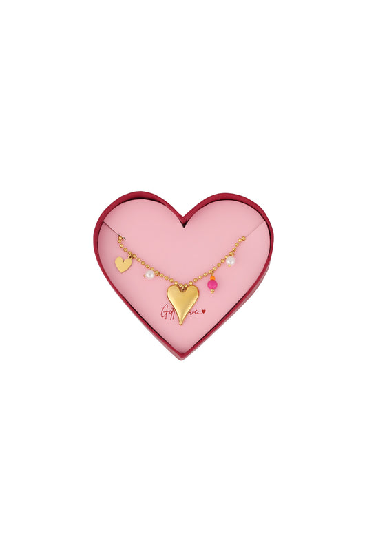 Geschenk der Liebe Liebesarmband aus Edelstahl – Goldfarben