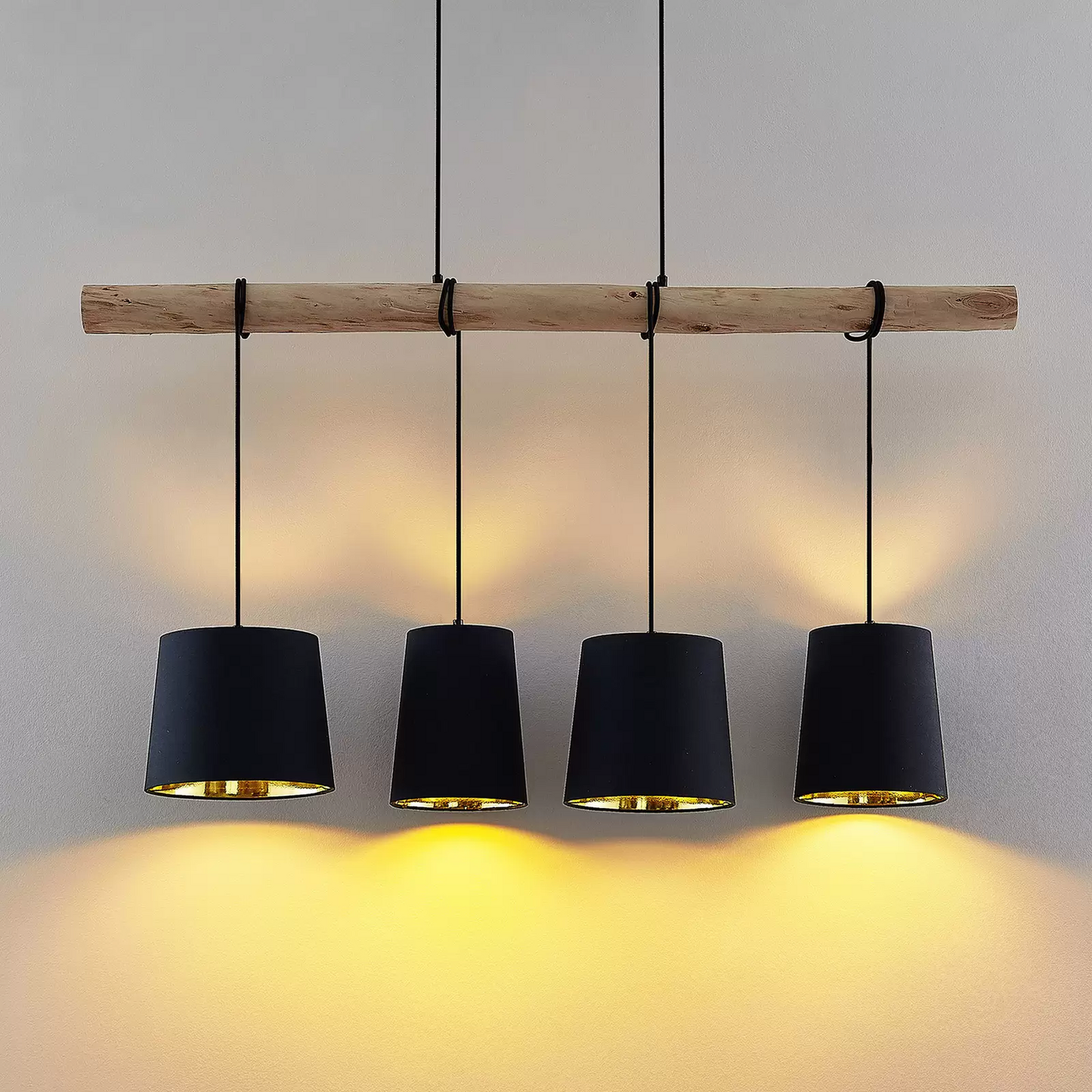 B-grade Lindby Hinai pendant light, ceiling lamp, hanging lamp, decorative living room lamp E27608 