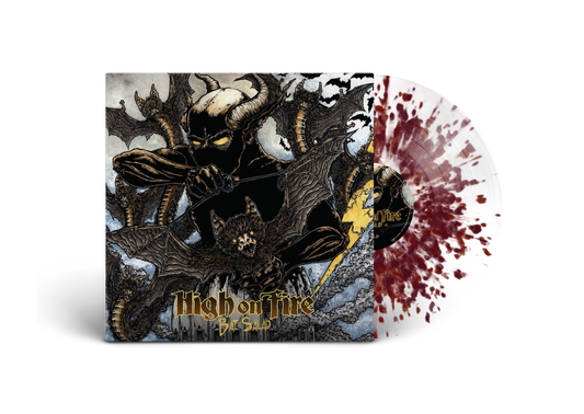 High On Fire - Bat Salad; VINYL; Single 180G Heavy Splatter: Clear Base + Grape splatter & Ruby Heavy Splatter LP; DL card